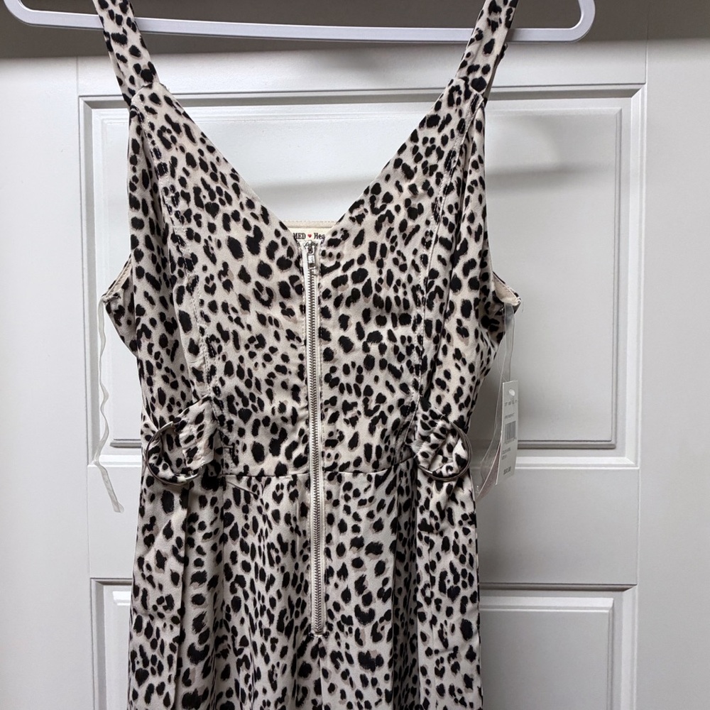 Leopard Zip Up Jumpsuit